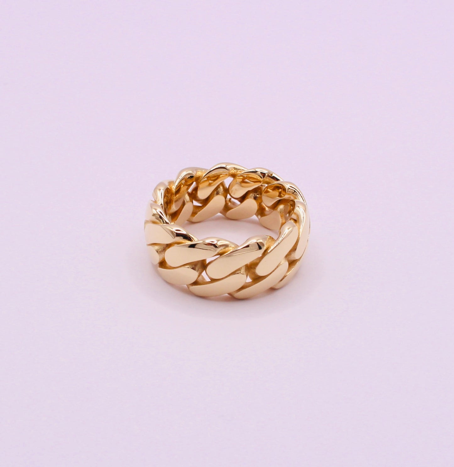10K -10MM CUBAN LINK RING