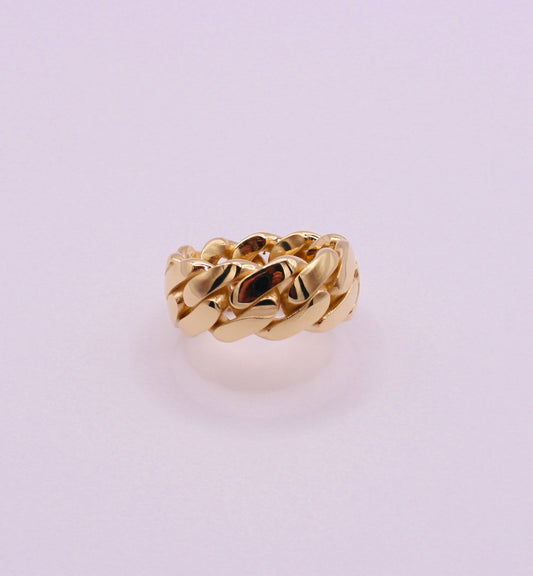 10K -10MM CUBAN LINK RING