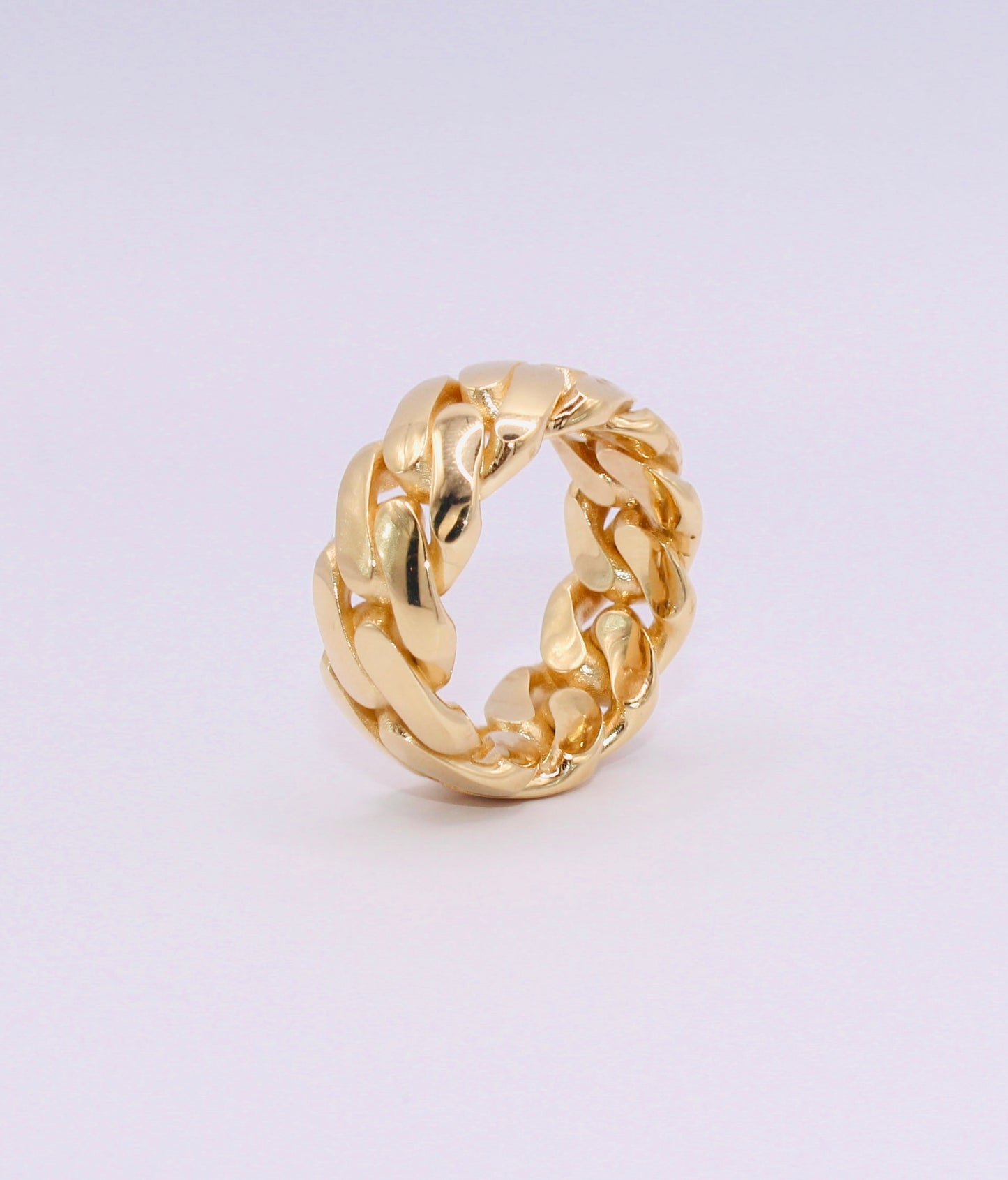 10K -10MM CUBAN LINK RING