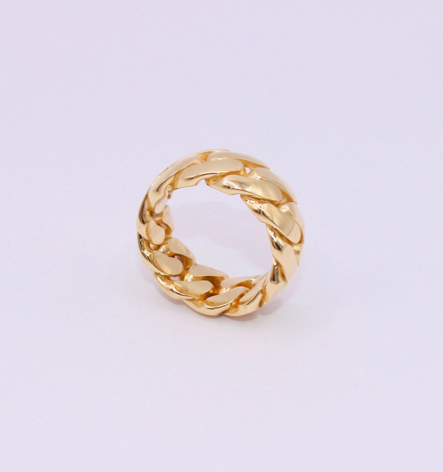 10K -10MM CUBAN LINK RING