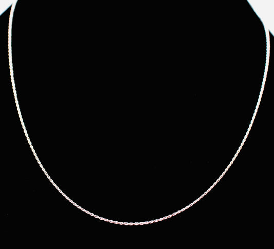 14K - WHITE GOLD WHEAT LINK