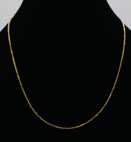 14K FINISHED DIAMOND CUT ROUND CABLE